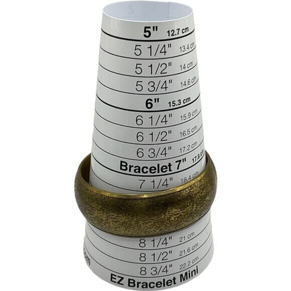 Antique-Style Textured Brass Bangle Bracelet With Heart Cutout Design - Picture 2 of 3